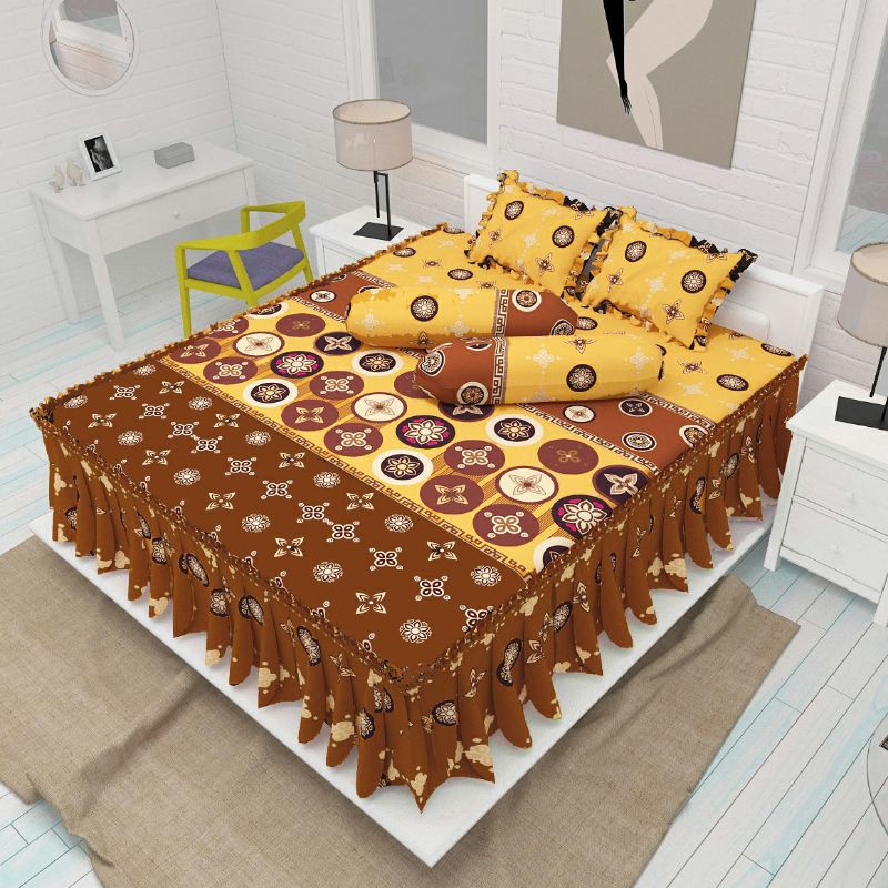 Sprei Endless Love Rumbai King Size 180x200 Seprai Motif Terbaru