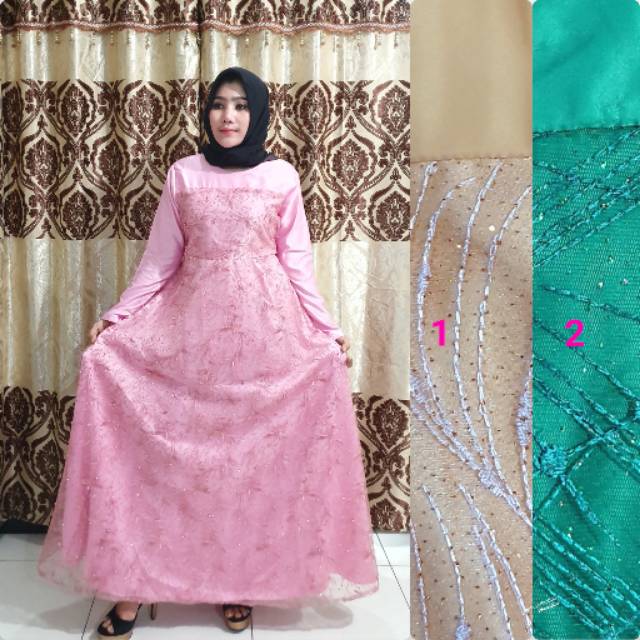 GAMIS SEMI SUTRA/BRUKAT