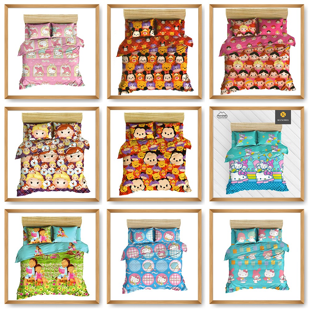 Kendra Sprei 180x200 Tinggi 25 cm Set (Tanpa Bed Cover atau Selimut) King Bed Size 180x200x25 Seprei