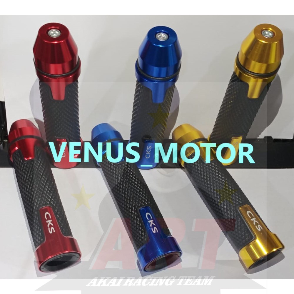 Handgrip Motor Variasi Cks Cha Universal Full Cnc Warna Merah Hitam Gold Biru Silver