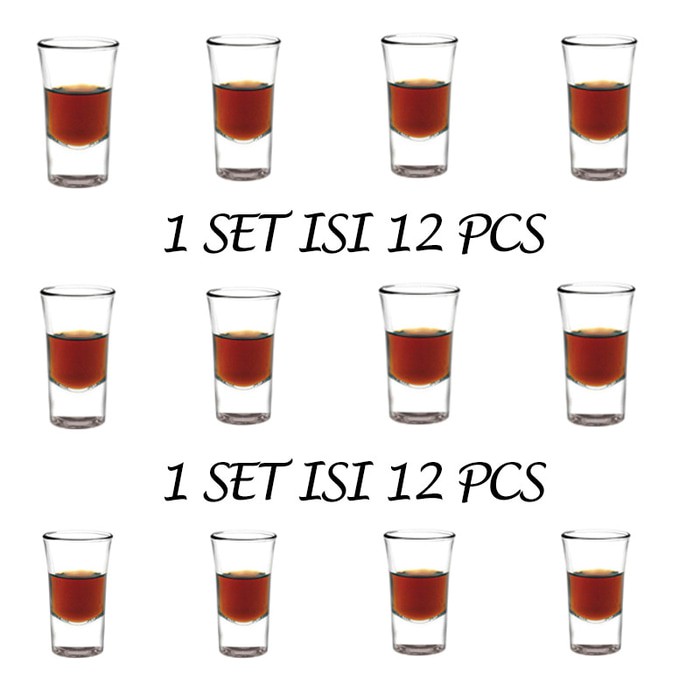 Gelas Sloki/ Gelas Shot Paket 12 Pcs/ Gelas Sloki/ Gelas lilin
