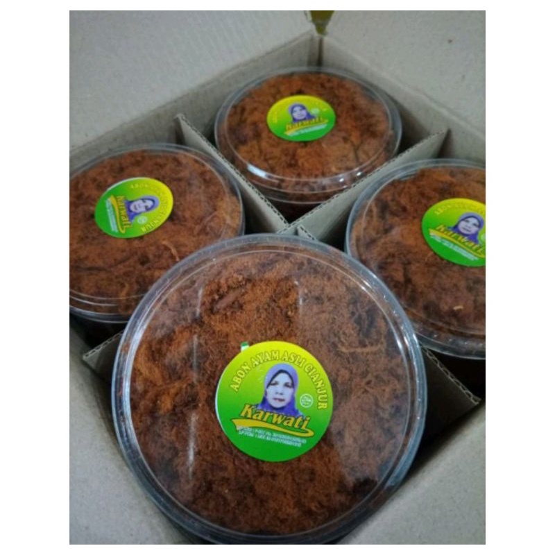 

Abon Ayam Karwati Khas Cianjur || Abon Original dan Pedas kemasan toples