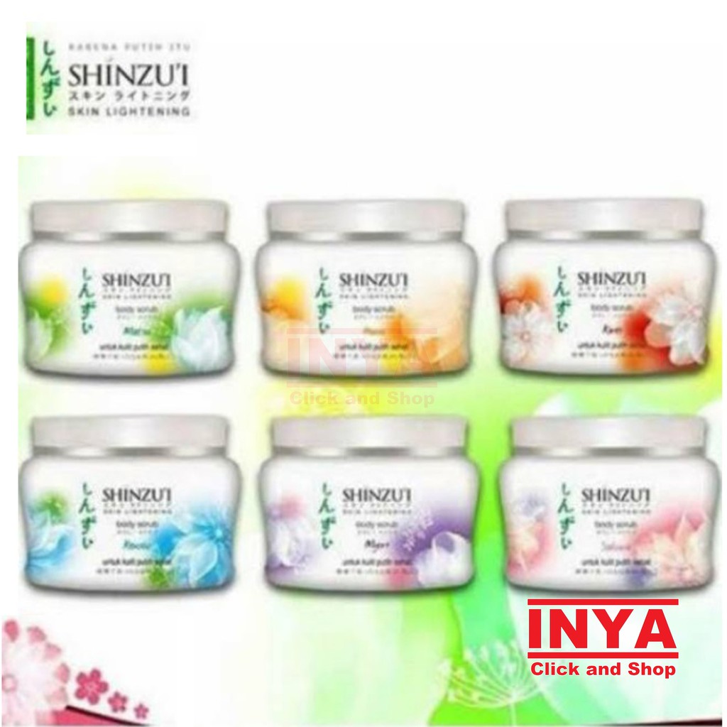 SHINZUI SKIN LIGHTENING BODY SCRUB &amp; HERBA MATSU OIL 200gr