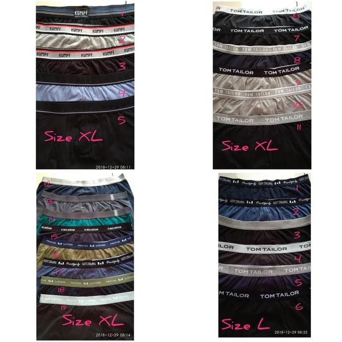 Dijual Cd Boxer Pria Tom Tailor Original / Pakaian Dalam Pria Terbaru Berkualitas