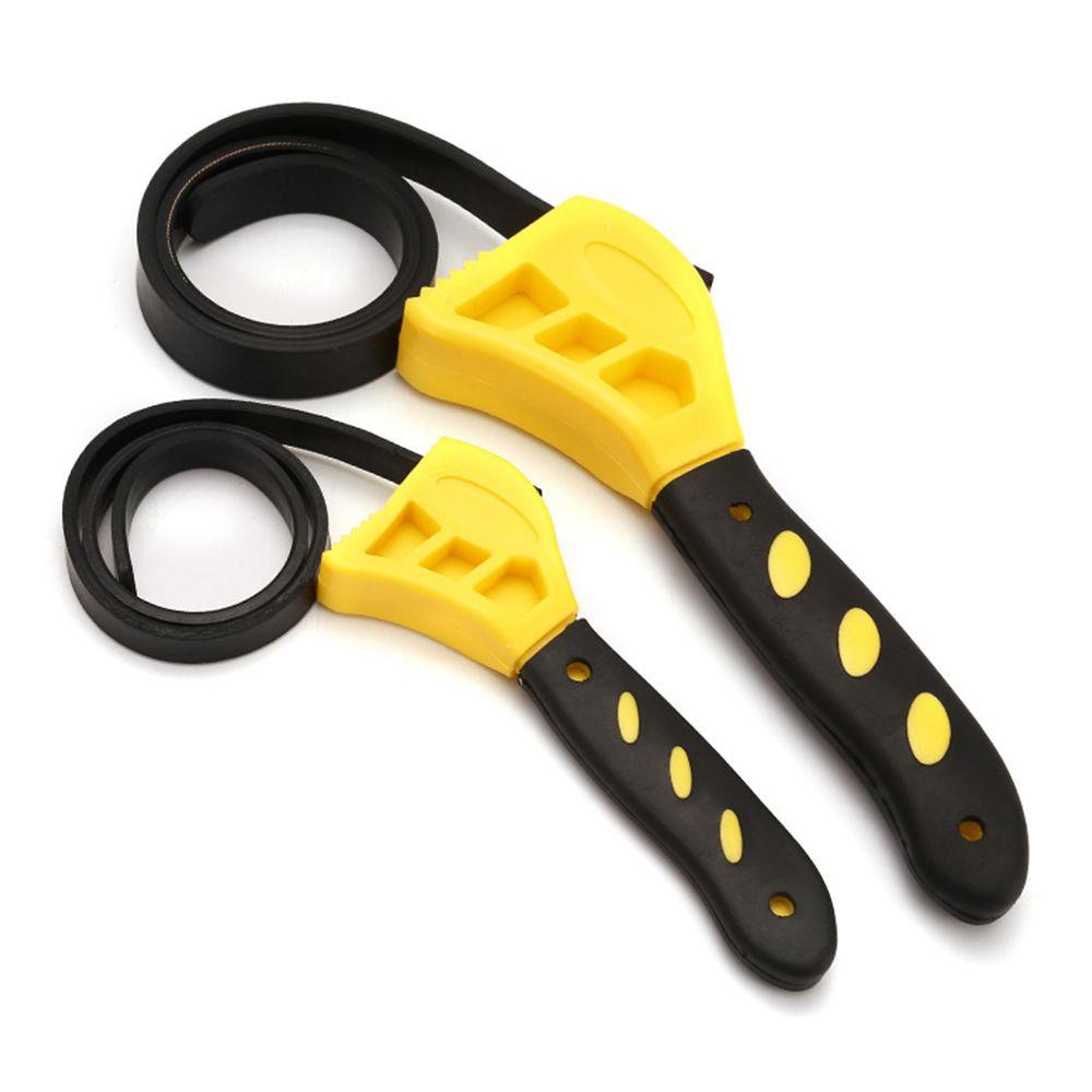 Kunci Pipa Nanas Pembuka Universal Ledeng Filter Minyak Puller Strap Spanner Rubber Strap Wrench