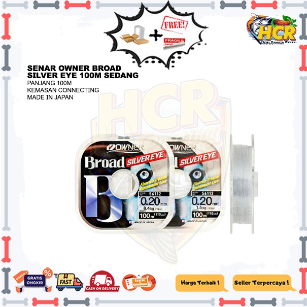 Senar Owner Broad Silver Eye 100m Kecil