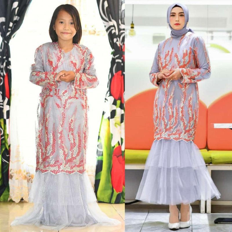 REAALPICT couple ibu dan anak / kebaya couple / kebaya muslim / kebaya modern / kebaya anak