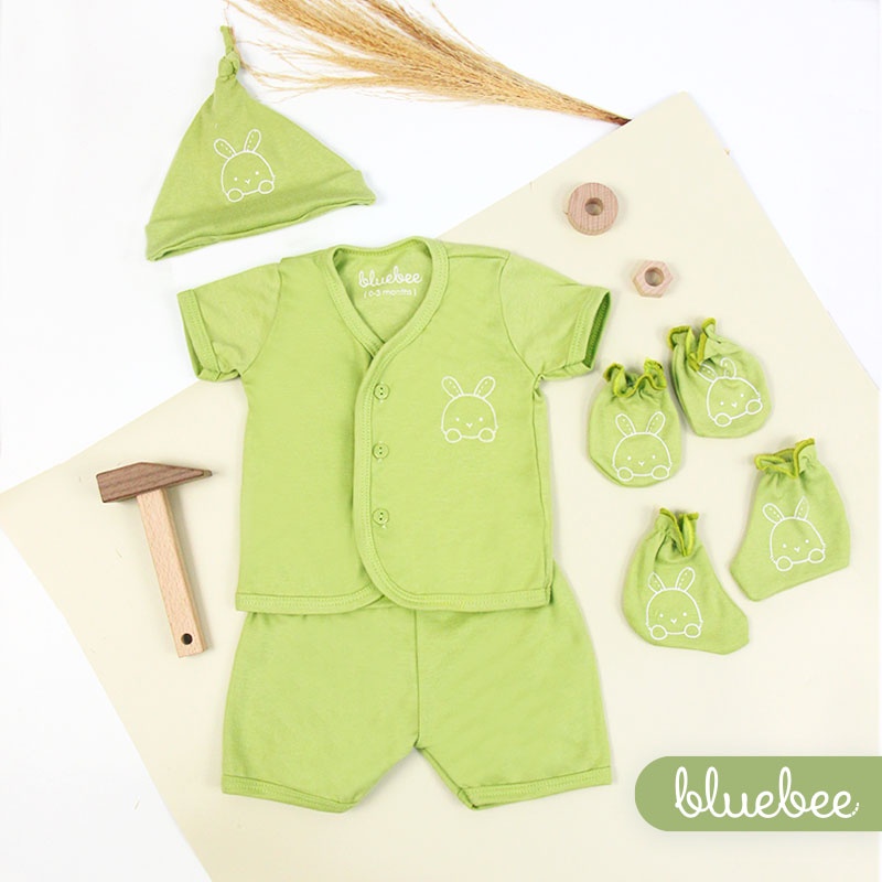 Blue Bee Baju Bayi Tangan Pendek / Setelan Bayi Lengkap / Setelan Anak 22003