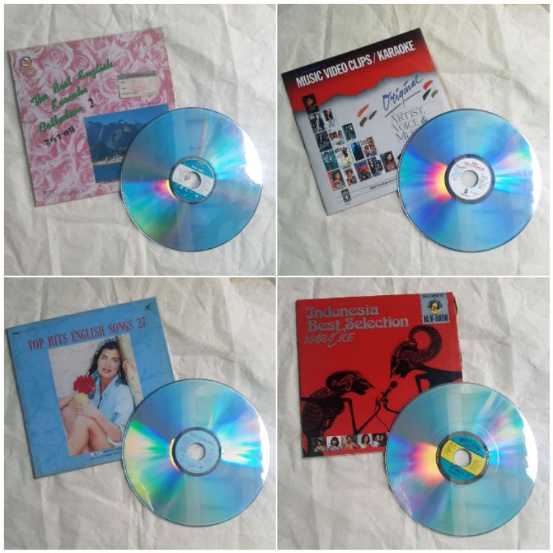 Laserdisc karaoke untuk hiasan dekorasi retro