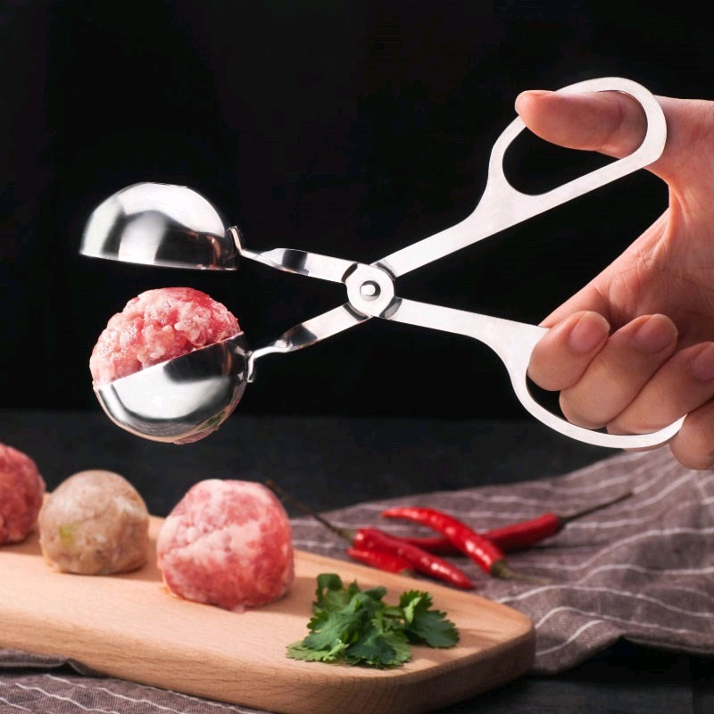 Alat Cetakan Bakso Sendok Bakso Meatball Scoop Maker Mold Stainless Steel