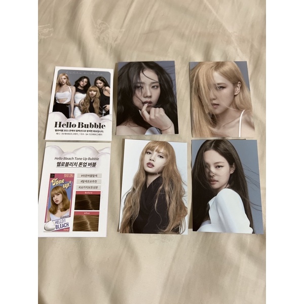 Blackpink x mise en scène Hello bubble photocard