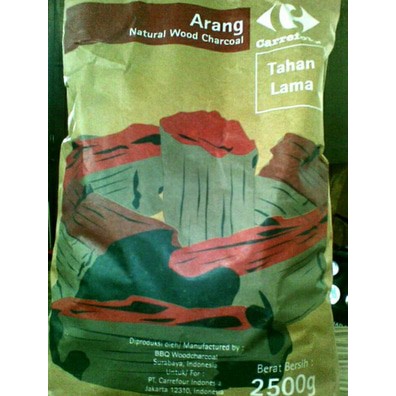 DISKON HOT ARANG NATURAL WOOD CHARCOAL CARREFOUR GARANSI 100% BOS