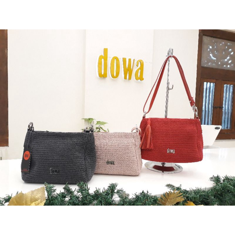 DOWA BAG LEATHER MIX RAJUT