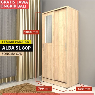 Metropolis Lemari Pakaian 2 Pintu Geser SONOMA OAK uk 799 Metropolis Lemari Pakaian 2 Pintu Geser SONOMA OAK uk 799