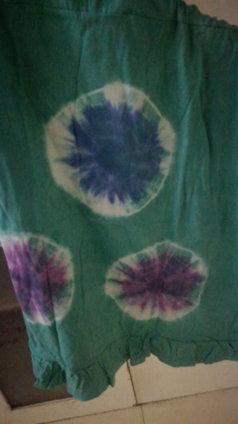 Gamis Kaos Addea, Gamis Lengan Panjang. Batik Pekalongan, Warna Pelangi, Bahan Combad