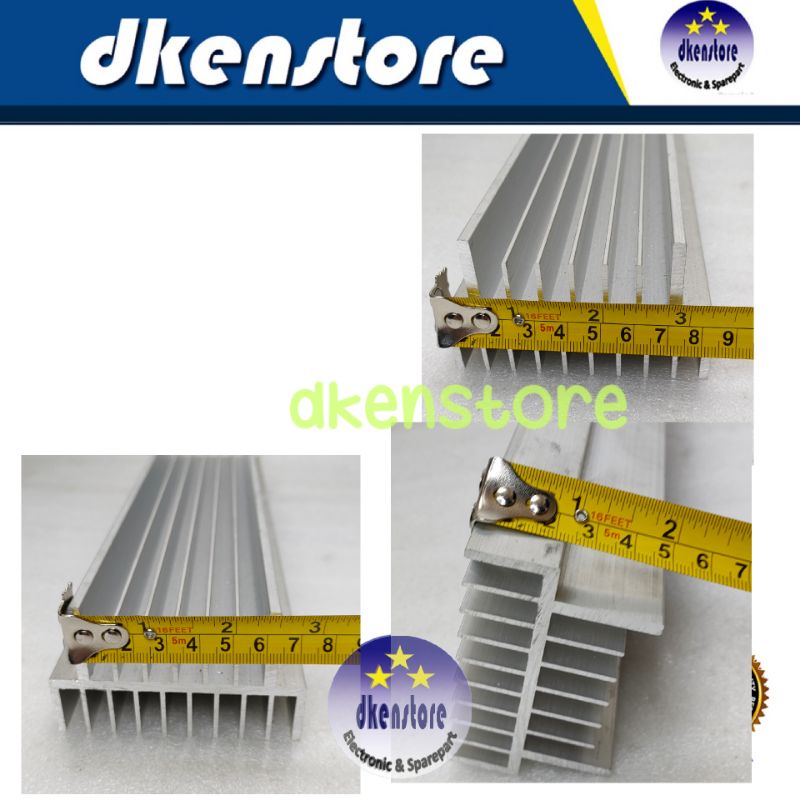 Heatsink Pendingin Aluminium 17 sirip 30cm 35cm 2U built up BU