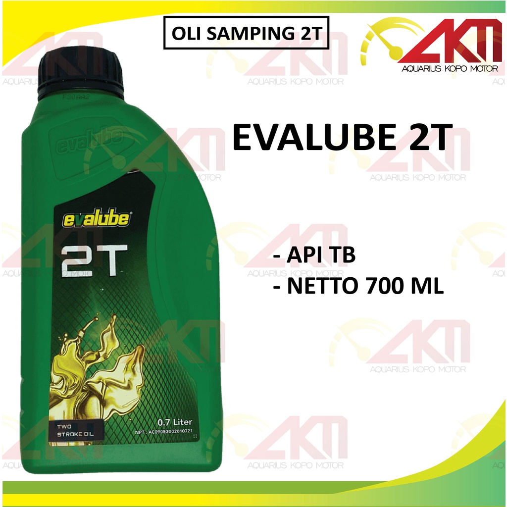 Oli Samping Evalube 2T API TB Oli Samping Motor 2 Tak 700ml 0.7L