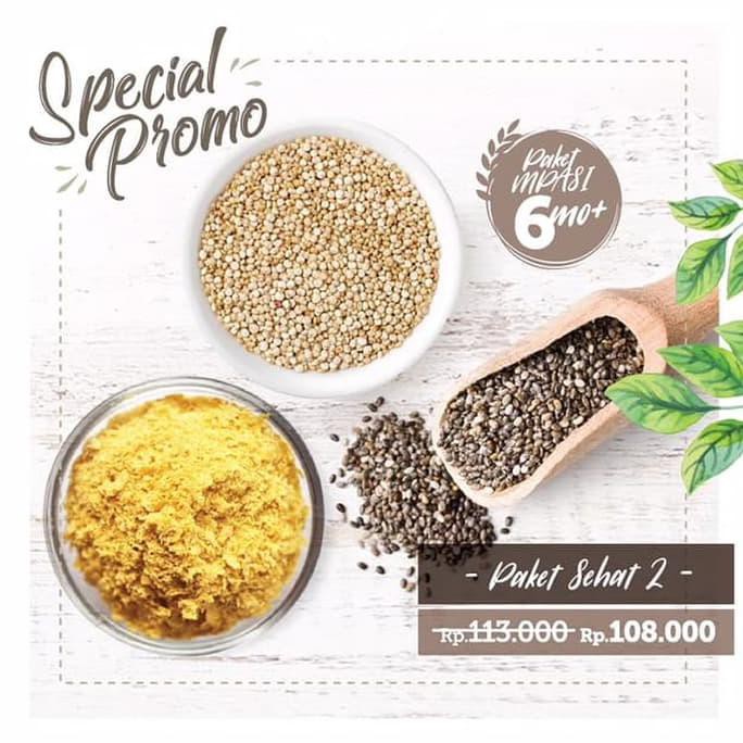 

Paket Sehat 2 (150 gr Organic Chia Seed, 100gr Nutritional Yeast, Orga