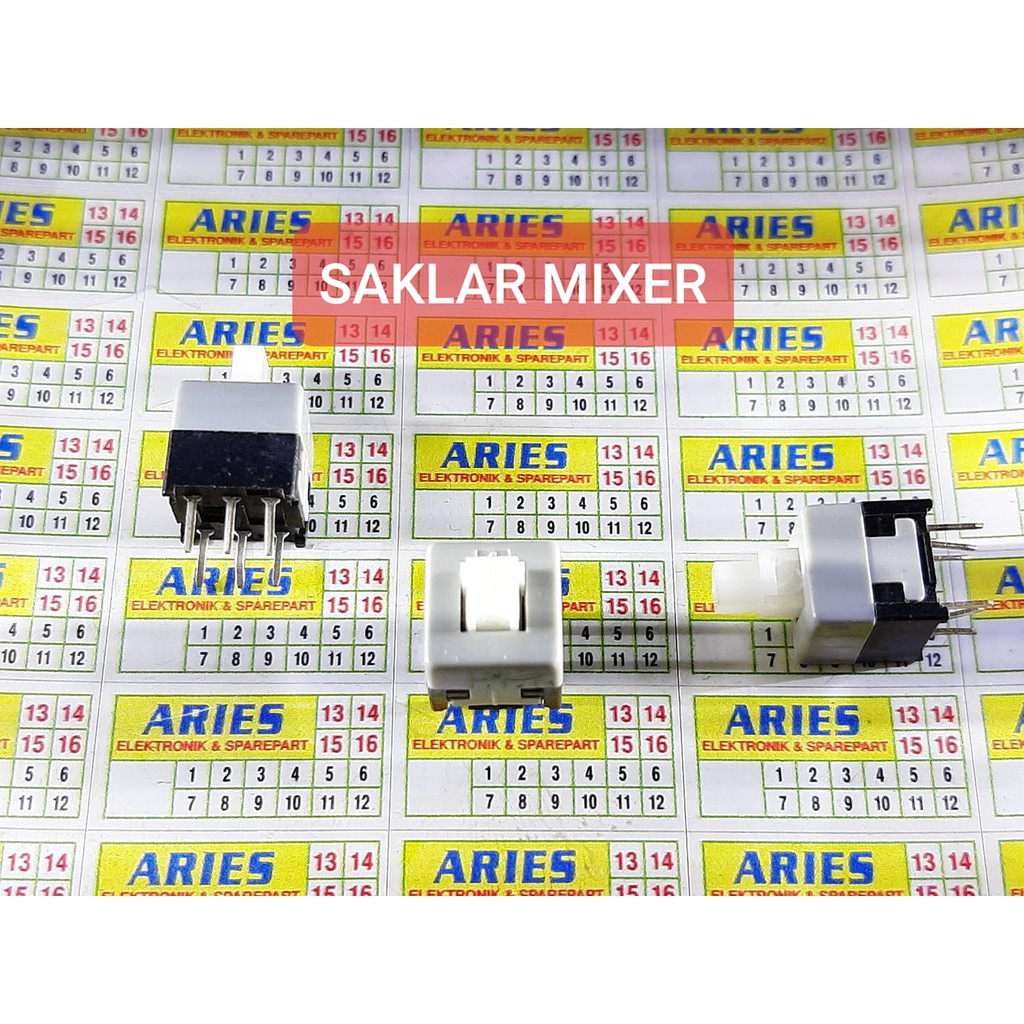 Saklar push button 6 pin saklar mixer