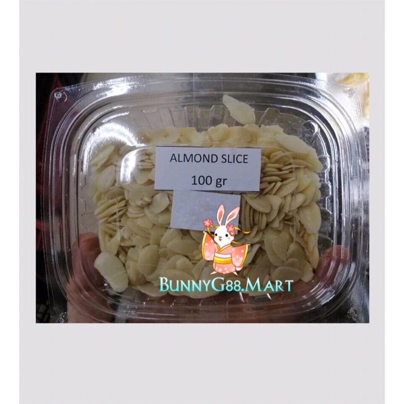 

ALMOND SLICE 100gr/KACANG KENARI/ALMOND IRIS POTONGAN/KACANG BADAM