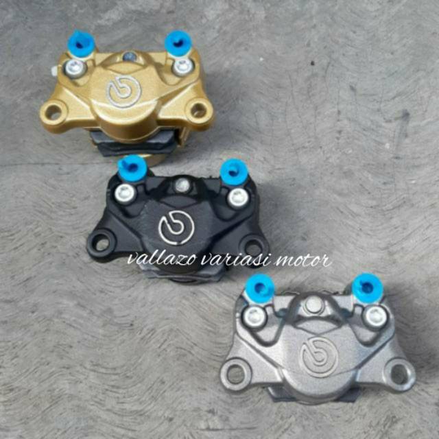 KALIPER 2 PISTON BREMBO BIG LOGO NEW THAILAND GREY TITANIUM P34