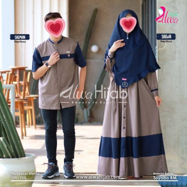 Open PO Couple Salman Salwa, Edisi Idul Adha, Original by Alwa Hijab