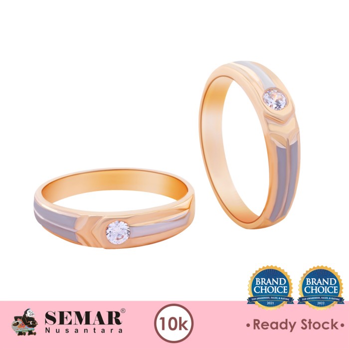 Cincin Emas Vasilisa Wedding Gold Cincin Nikah 10K Semar Nusantara