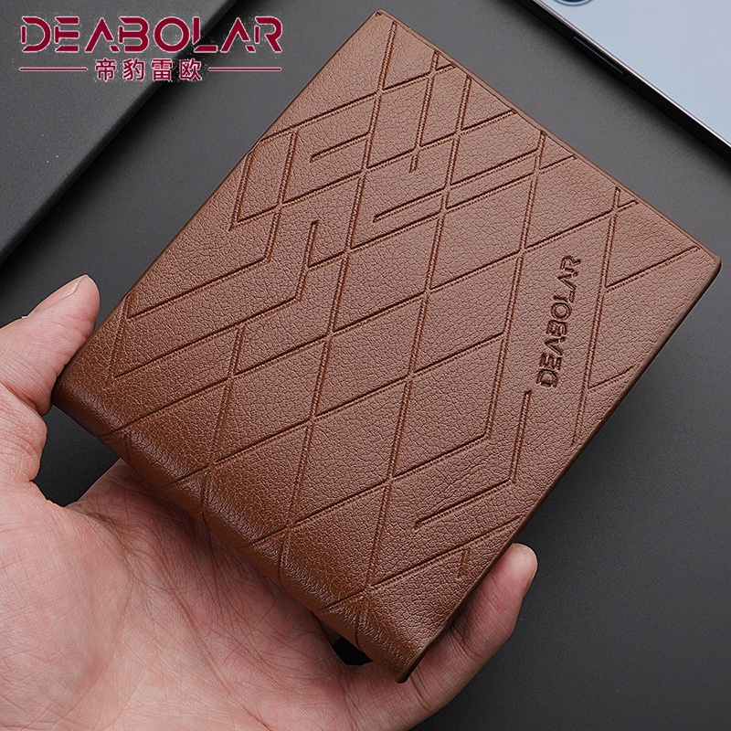 DOMPET LIPAT PRIA KULIT PREMIUM ORIGINAL DEABOLAR COKLAT NUNEZ WA532B7 IMPORT SLOT KARTU UANG TIPIS COWOK KEREN KECIL FASHION DISTRO LAKI PENDEK REMAJA KEKINIAN SIMPLE POLOS MINI BRANDED BATAM