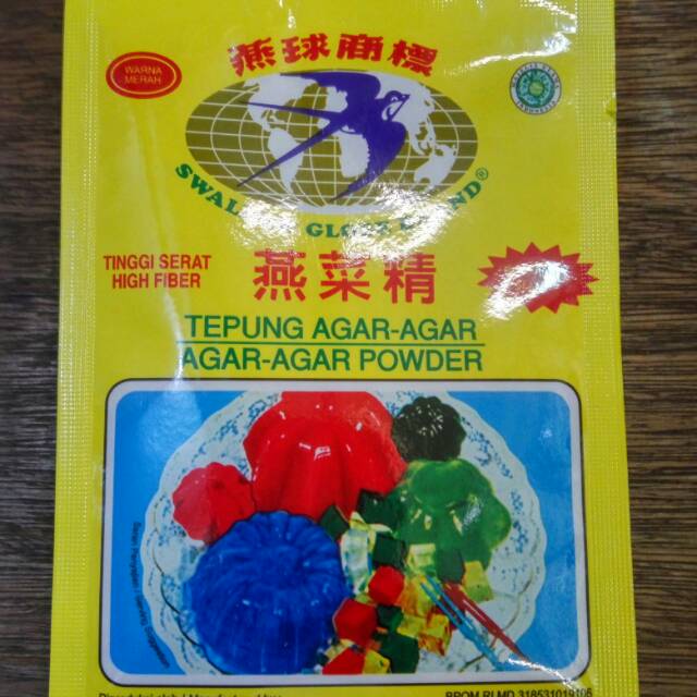 

Agar-agar swallow merah