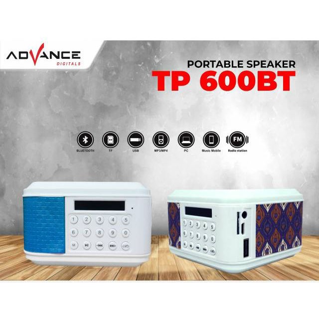 ADVANCE Speaker Advance TP-600BT Advance Bluetooth Alquran Digital Alquran Mini Al Quran Advan TP 60