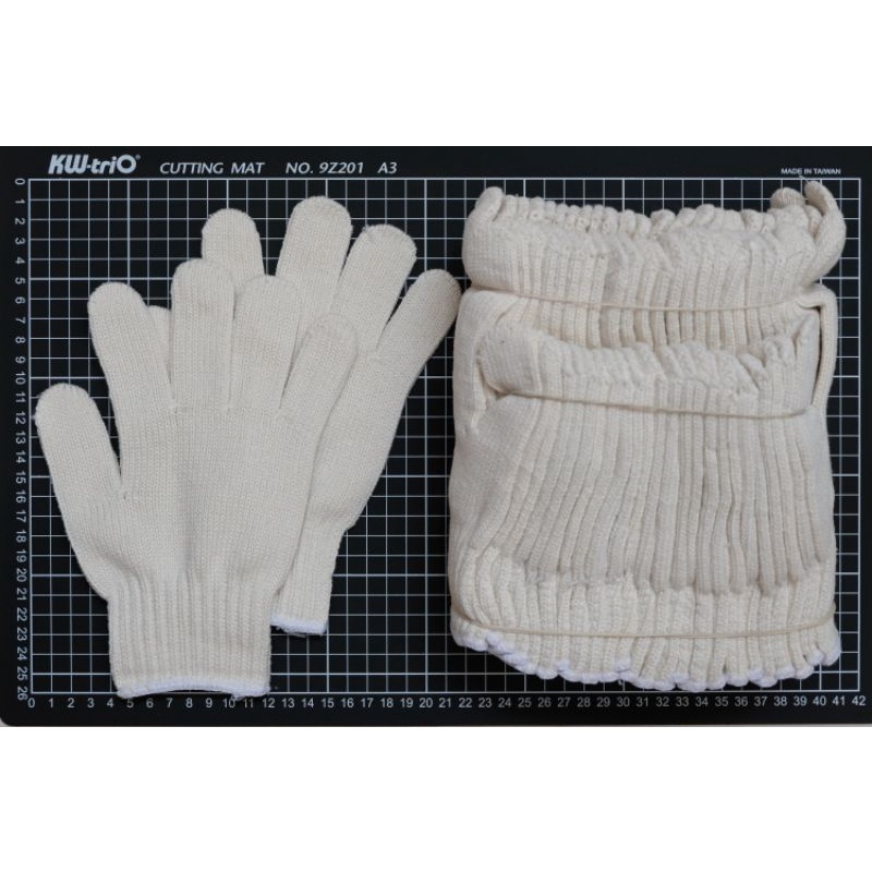 SARUNG TANGAN | kasut kaus tangan tebal rajut working safety gloves kerja tukang proyek kebun pabrik