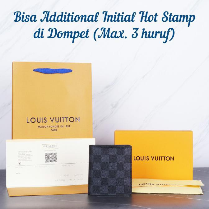 DOMPET LV LOUIS VUITTON HALF LONG DAMIER GRAPHITE WALLET MIRROR 1:1