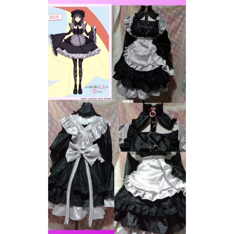 MAID Kostum Sono Bisque Doll wa Koi wo Suru (My Dress-Up Darling) MARIN KITAGAWA Cosplay Costum