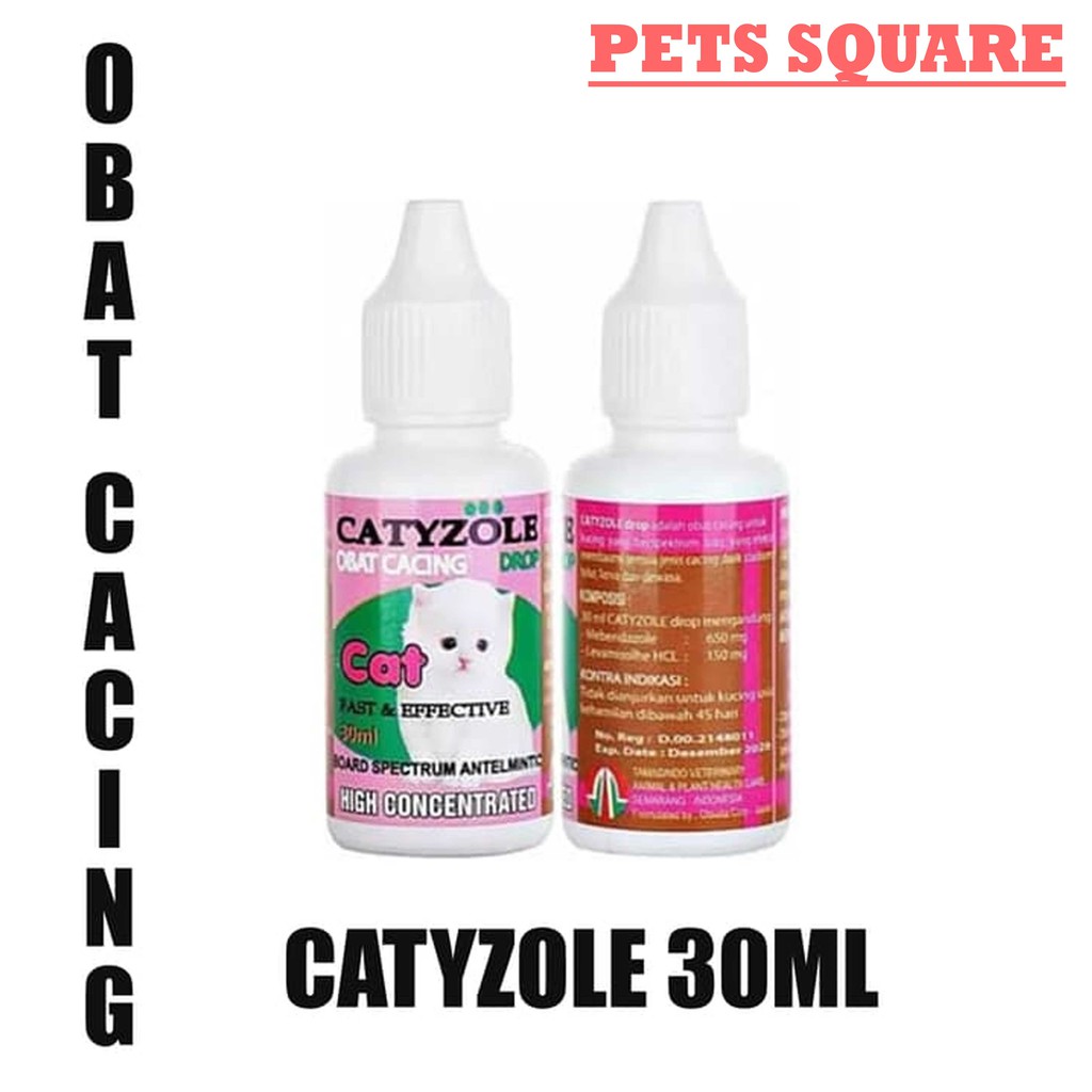 CATYZOLE OBAT CACING KUCING 30ML