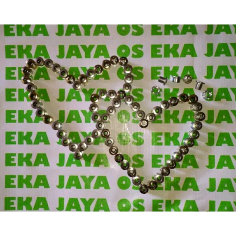 Baut chain ring shimano ori - baut chairing shimano - baut crank - baut chainring silver