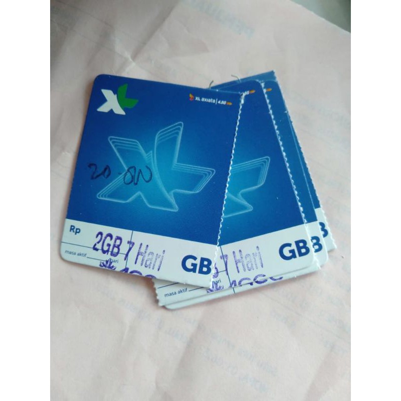 Voucher xl 2 GB 7 hari