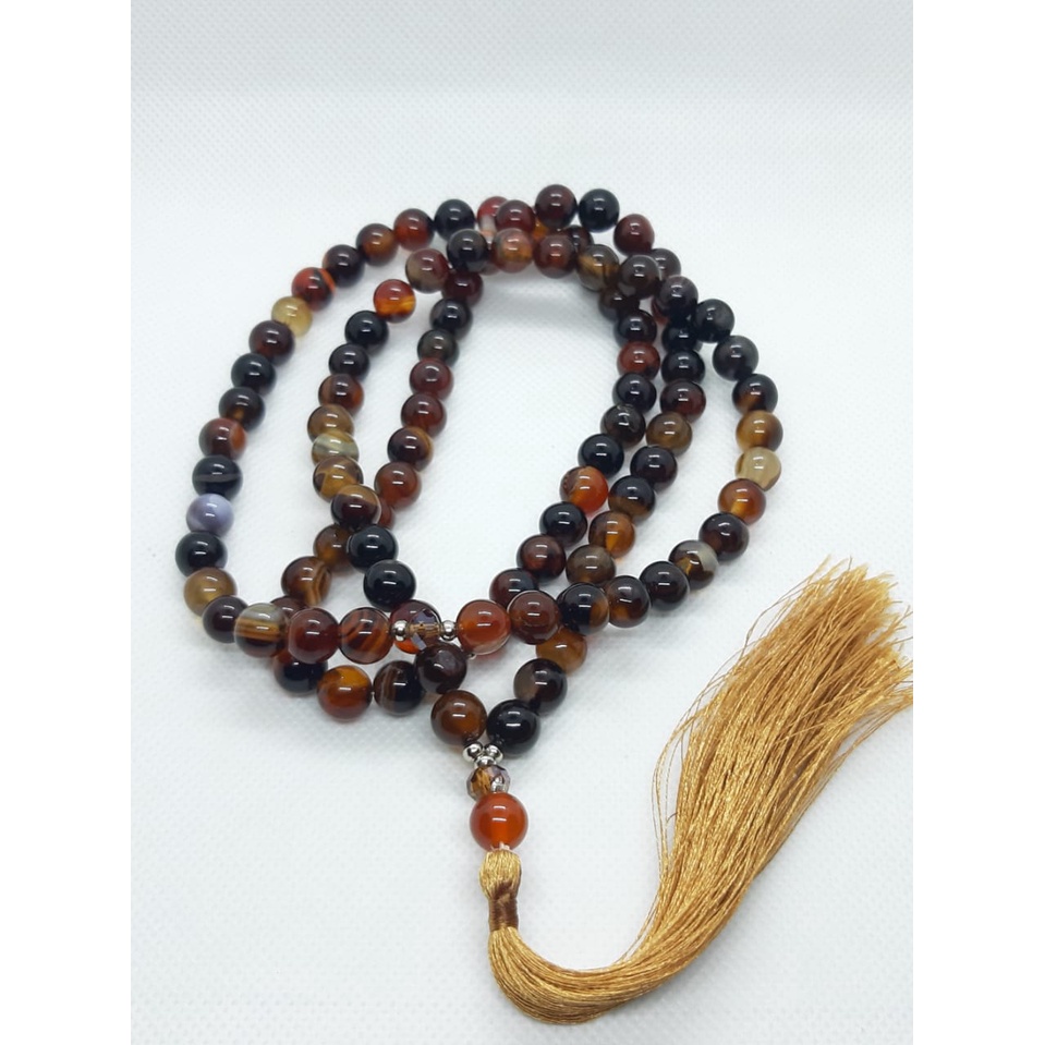 tasbih batu sulaiman madu 8mm original