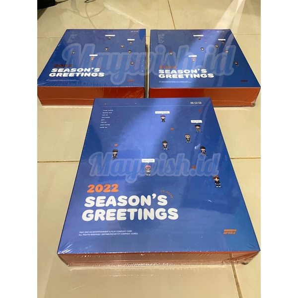 Ateez Seasons Greetings 2022 Sg2022 (diary, postcard, calendar, dvd, sticker, box, memory book, post