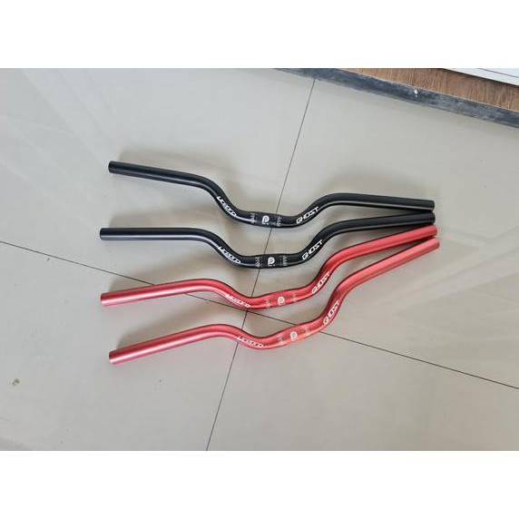 PROMO !! Handlebar Sepeda lipat MTB Seli Folding bike Litepro Ghost Stang Alloy 25.4 x 580 mm 58cm type mid rise riser . not monster
