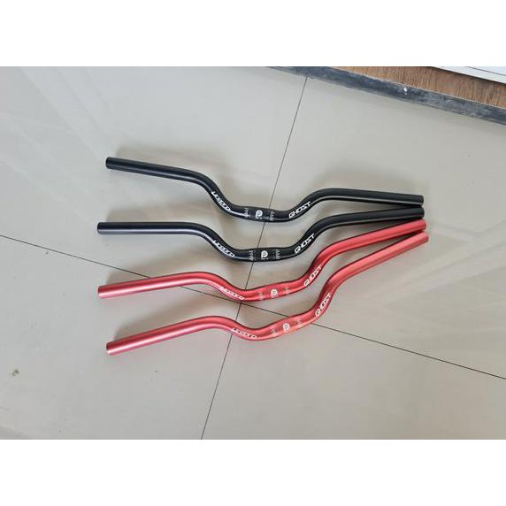 PROMO !! Handlebar Sepeda lipat MTB Seli Folding bike Litepro Ghost Stang Alloy 25.4 x 580 mm 58cm type mid rise riser . not monster