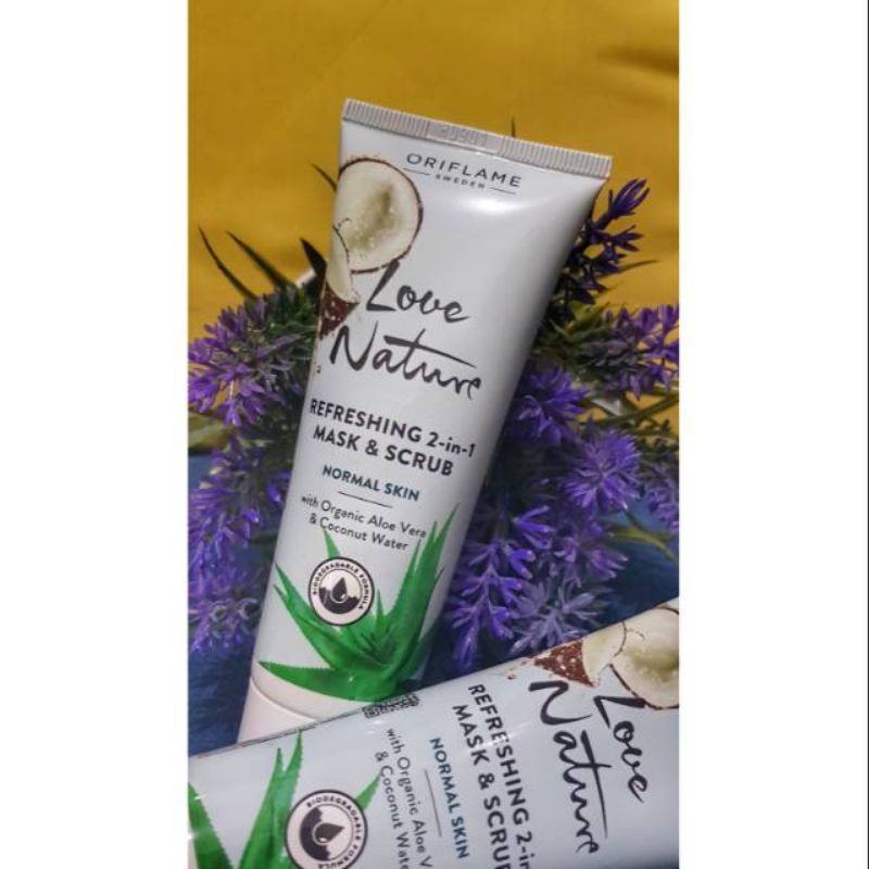 Love Nature Aloe Vera &amp; Coco Water Hydrating 2in1 Mask &amp; Scrub