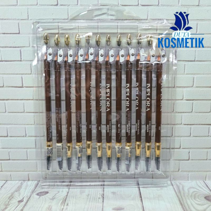 [isi 12] PENSIL ALIS IMPLORA COKAT /BROWN ORIGINAL BPOM