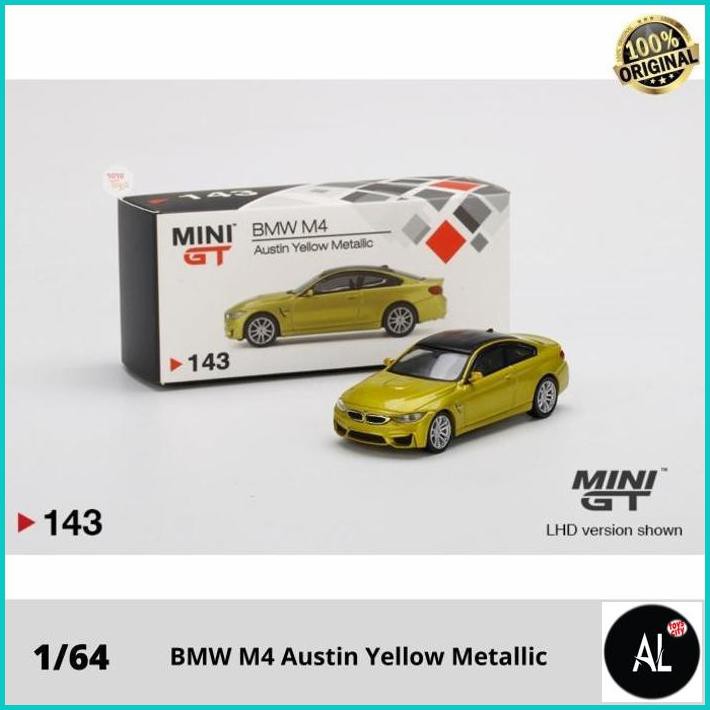 Al Minigt Bmw M4 Austin Yellow Metallic Mini Gt