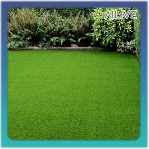 Rumput Sintetis Swiss Palsu 1 Roll 2m x 25m Ketebalan 35mm Full Hijau Untuk Dekorasi Taman Outdoor