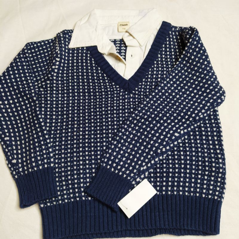 sweater rajut anak cheek