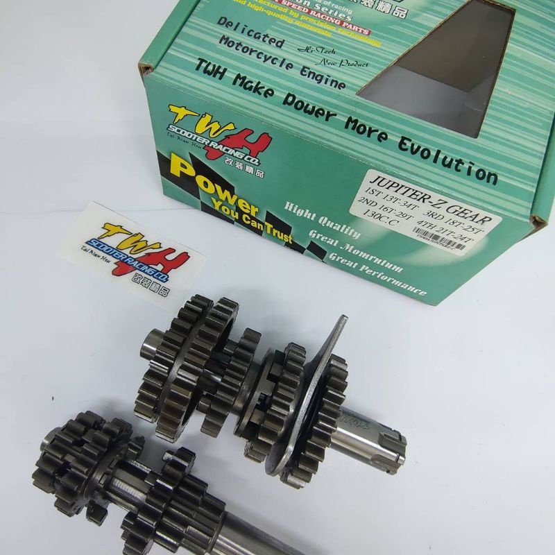 READY RASIO GEAR BOX RATIO TWH RACING JUPITER Z 115 CC 130 CC 150 CC  VEGA R NEW ORIGINAL