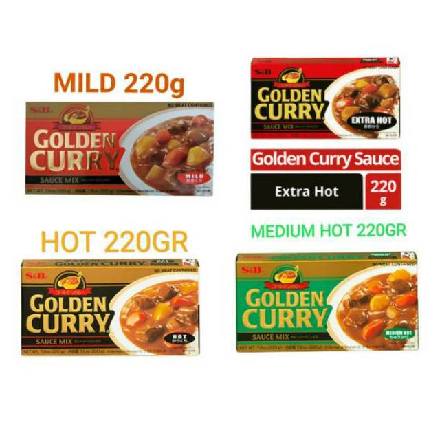 Jual S&B Golden Curry 220g Bumbu Kari Jepang 220g | Shopee Indonesia