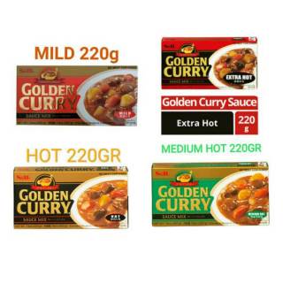 Jual S&B Golden Curry 220g Bumbu Kari Jepang - Mild - Medium Hot - Hot ...