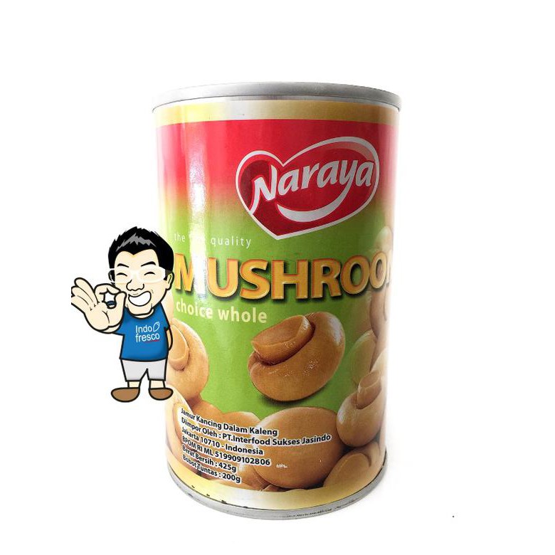 

Cuci Gudang Awal Tahun Naraya Mushroom Canned/ Jamur Kancing kaleng- 425g Diskon
