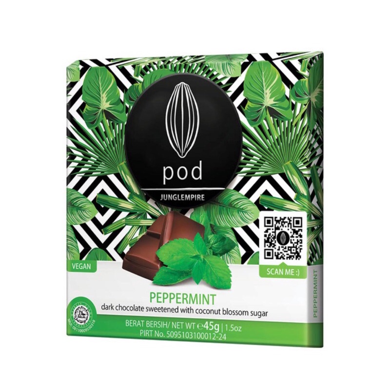 

podchocolate peppermint dark bali chocolate 45g